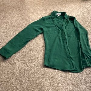 Green blouse